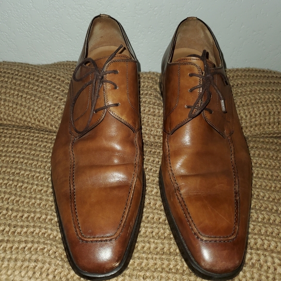 Magnanni Pardo Tobacco Brown Men Derby Lace Up size 11.5 M US Shoes 13723 - Picture 3 of 8